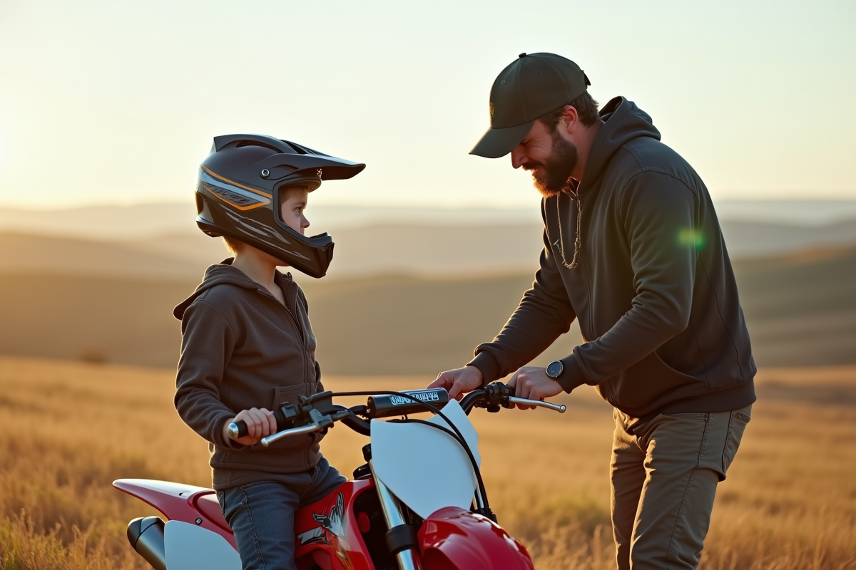 enfant moto