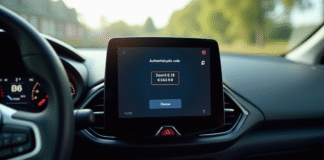 Tableau de bord Renault Clio 4 avec ecran tactile lumineux